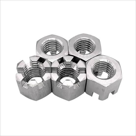 Titanium Slotted Nut